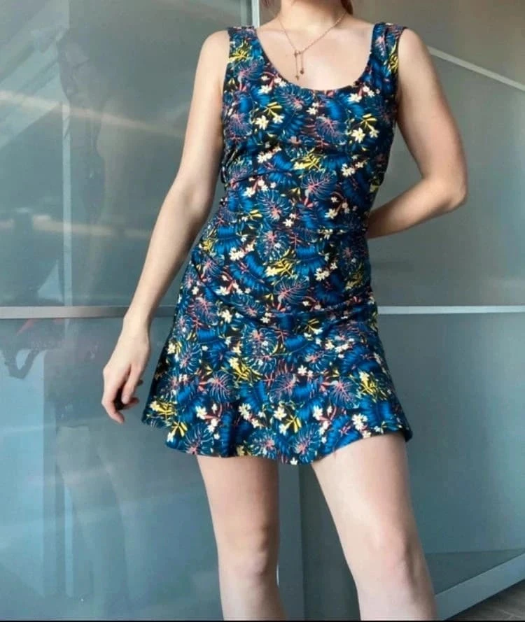 Robe tropicale mango taille S
